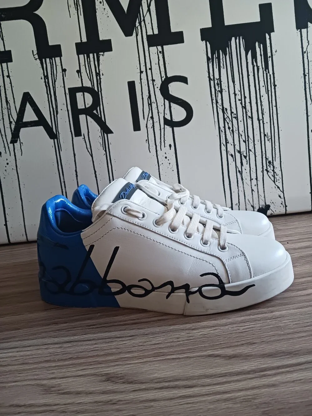 Dolce & Gabbana Portofino Two -Tone Sneakers Size 6